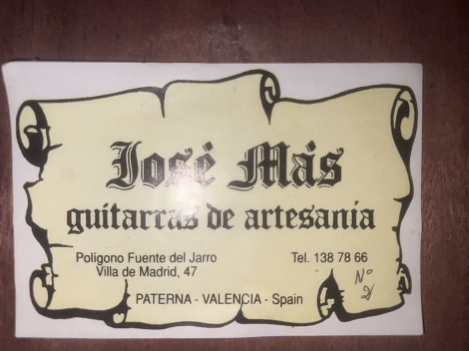 Guitarra Jose Más