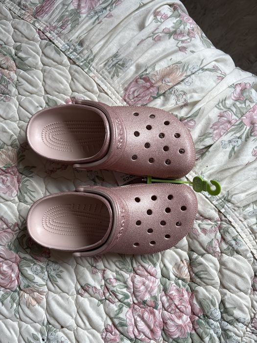 Crocs classic glitter brokat lekkie klapki 6-8 38-39