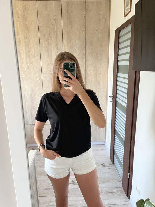 Czarna bluzka boxy reserved XS