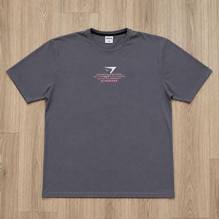 Футболка "Gymshark" темно-сіра XXL (L-XL)