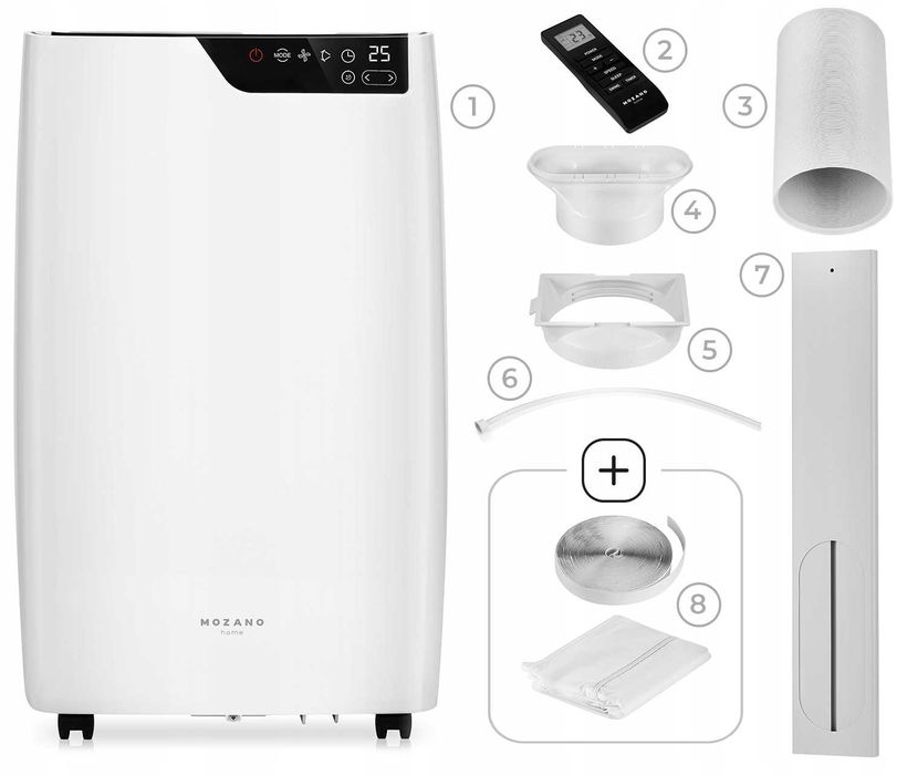 4w1 KLIMATYZATOR przenośny Pompa ciepła osuszacz powietrza MOCNY 3,5kW
