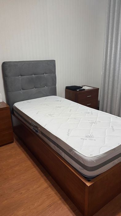 Cama de Solteiro + colchão + estrado
