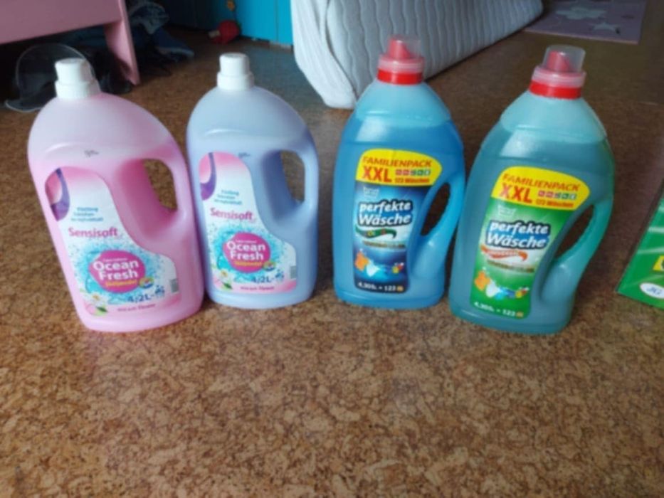 Plyny i żele do prania i płukania