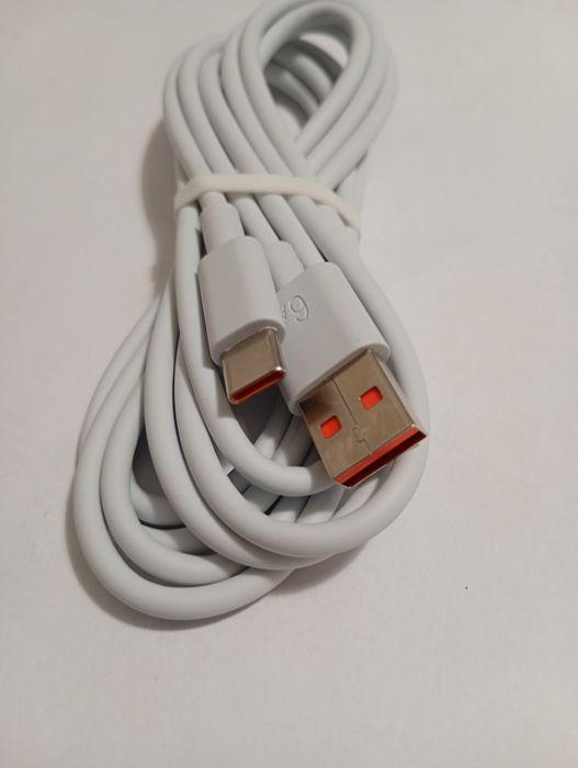 Cabo USB/USB C para carregador super rápido até 67 w. Novo. Novo