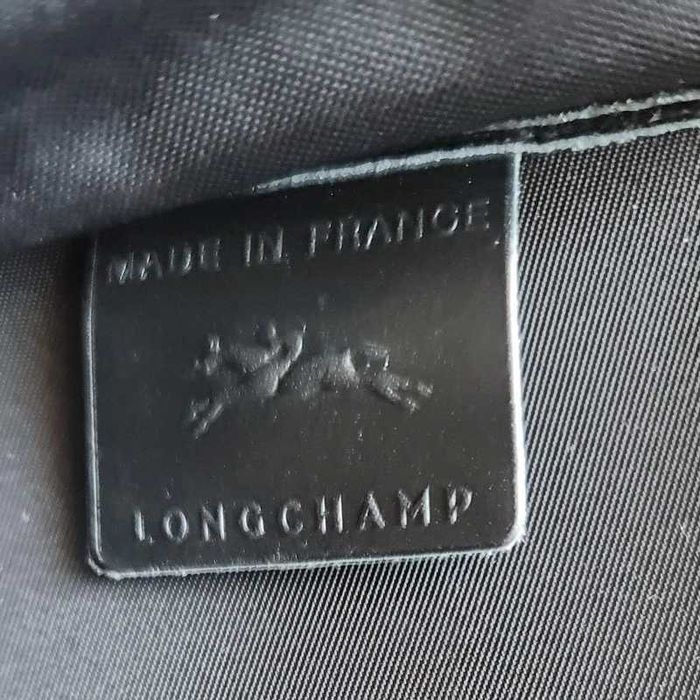 Pasta Executiva Longchamp Couro Preto Le Foulonné