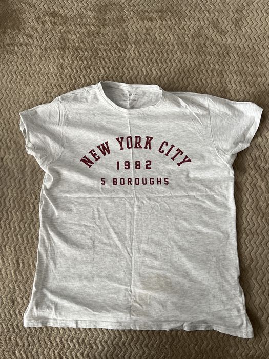 Koszulka biala t-shirt L