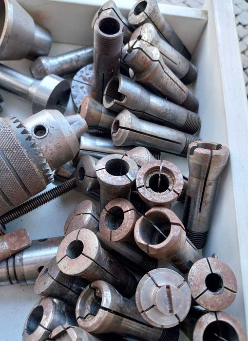 Schaublin SV102 & SV90 enorme Lote pinças W20 de torno Relojoeiro