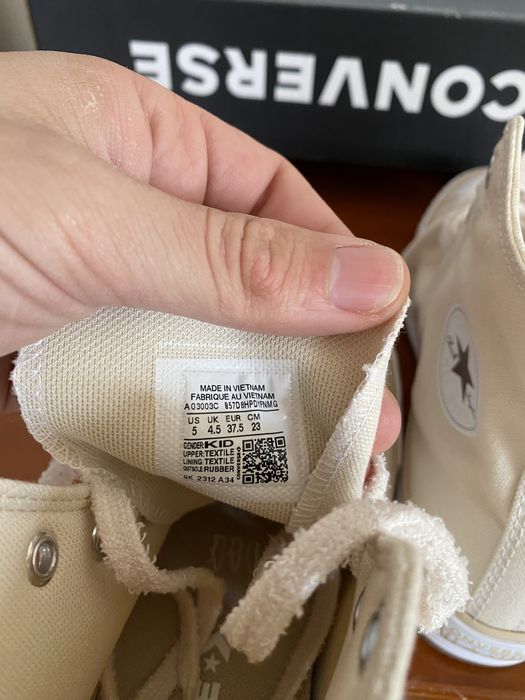 Tenis bota all star creme plataforma converse NOVOS