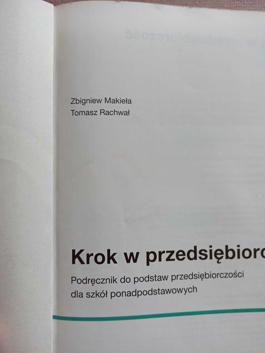 Krok w przedsiębiorczość Podręcznik Nowa Era