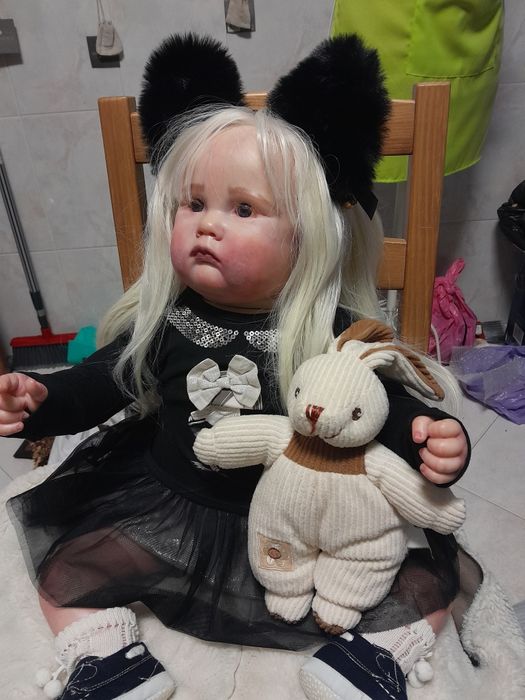 Bebe reborn enorme Charlotte agora descida de preco agora baixa de pre
