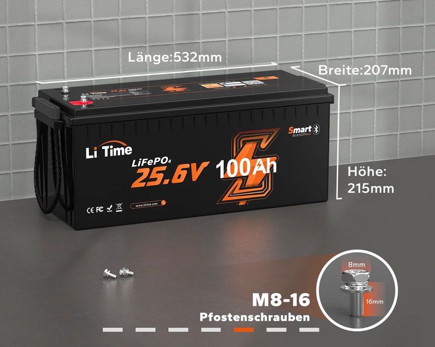 Li Time Акумулятор LiFePO4 24V 100 Ah