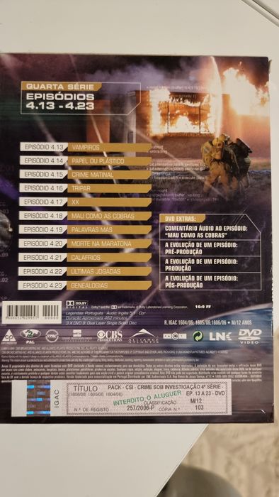 CSI: NY – Quarta Série (Parte 2) – Episódios 4.13 a 4.23 – DVD