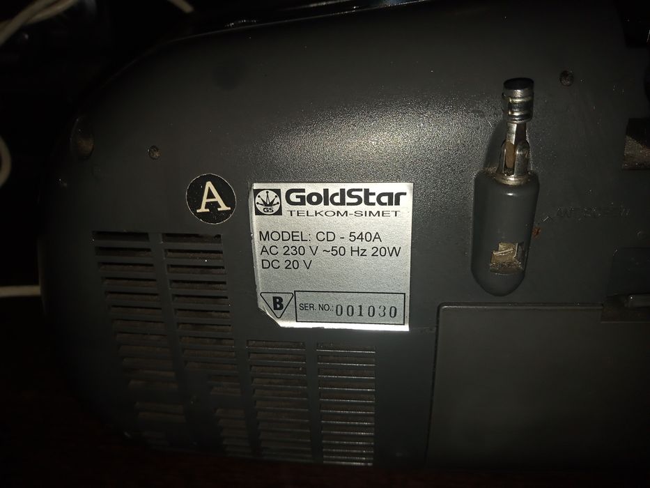 Retro Potężny Radiomagnetofon GoldStar Cd5401