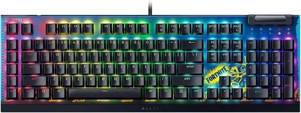 Klawiatura Razer BlackWidow V4 X Fortnite RGB żółte przełączniki