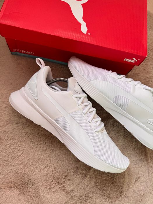 Białe męski buty Puma siatka , letnie sneakersy r.46