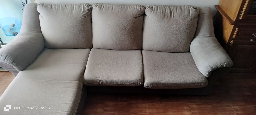 Sofá 3lugares c/chaise longue