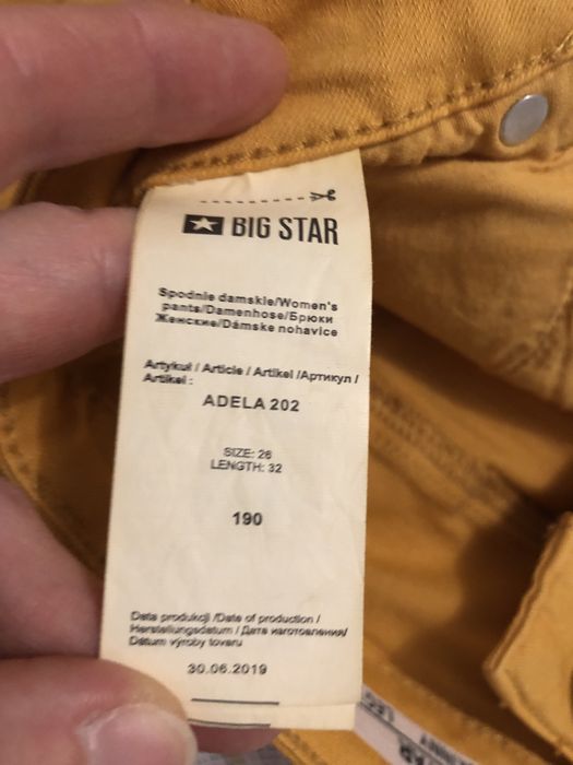 Spodnie Jeansy damskie Jeans Big Star Adela202