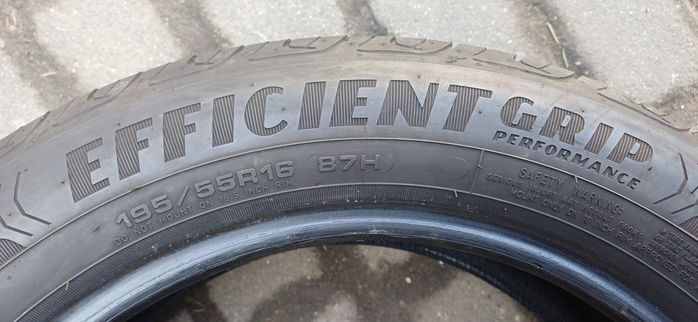 195/55R16 87H GOODYEAR , komplet opon letnich.