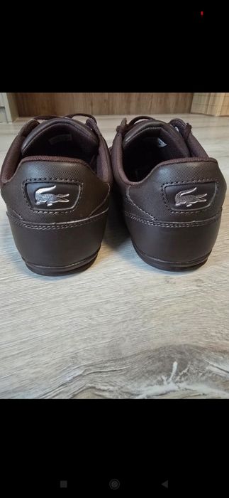 Buty Lacoste Chaymon rozmiar 45 czarne j. Nowe skórzane skóra męskie