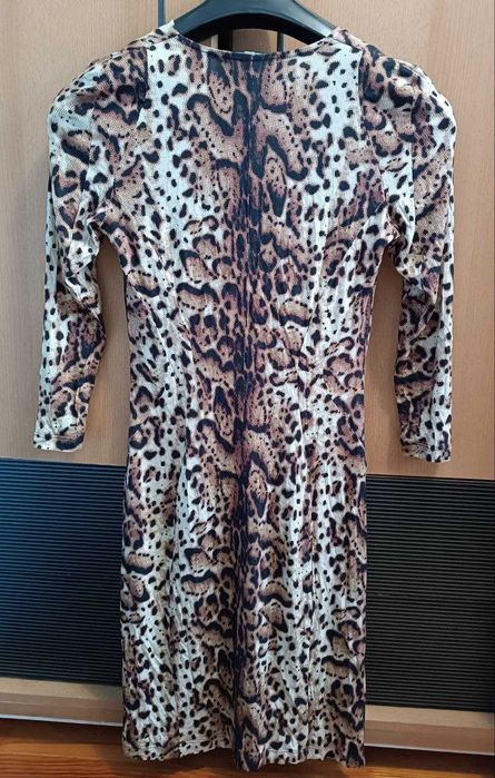 Тренд сезону! Стильне елегантне,віскозне плаття з принтом (леопард)S-L