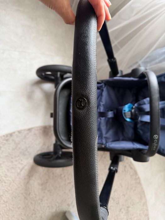 Cybex Priam 4.0 nautical blu,шасі Matt Black