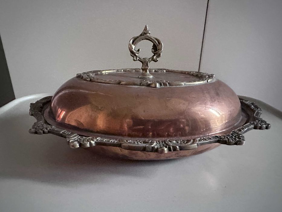 кастрюля медная с бронзой