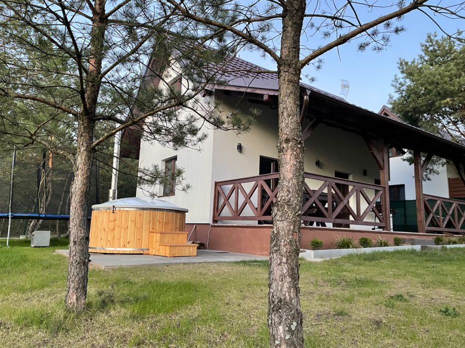 #Domek z sauną i banią na Kaszubach.