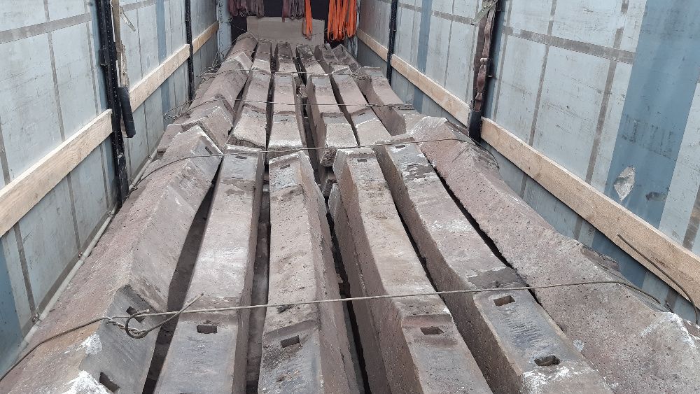 Продам шпали Ш1 Ж/Б, залізобетонні б/в, під жд рельс/рейку.+кріплення