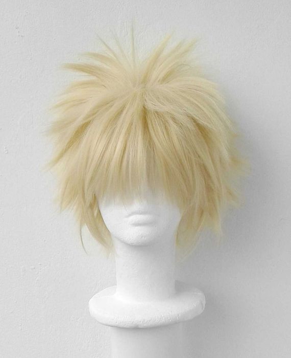 Blond krótka peruka cosplay wig Bakugo BnHA boku no hero academia