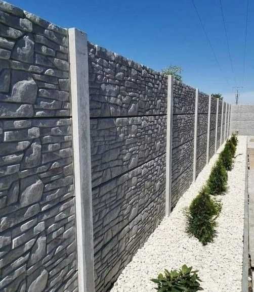 Ogrodzenie betonowe płyty betonowe płyty ogrodzeniowe płot