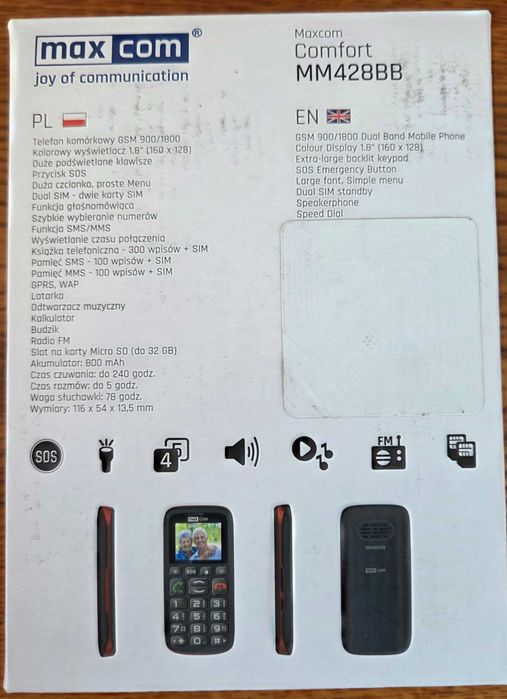 Telefon MaxCom idealny dla seniora.