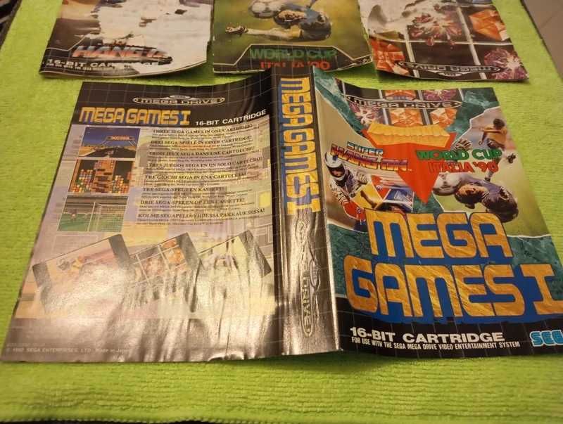 Capa e manuais Sega Mega Games 1