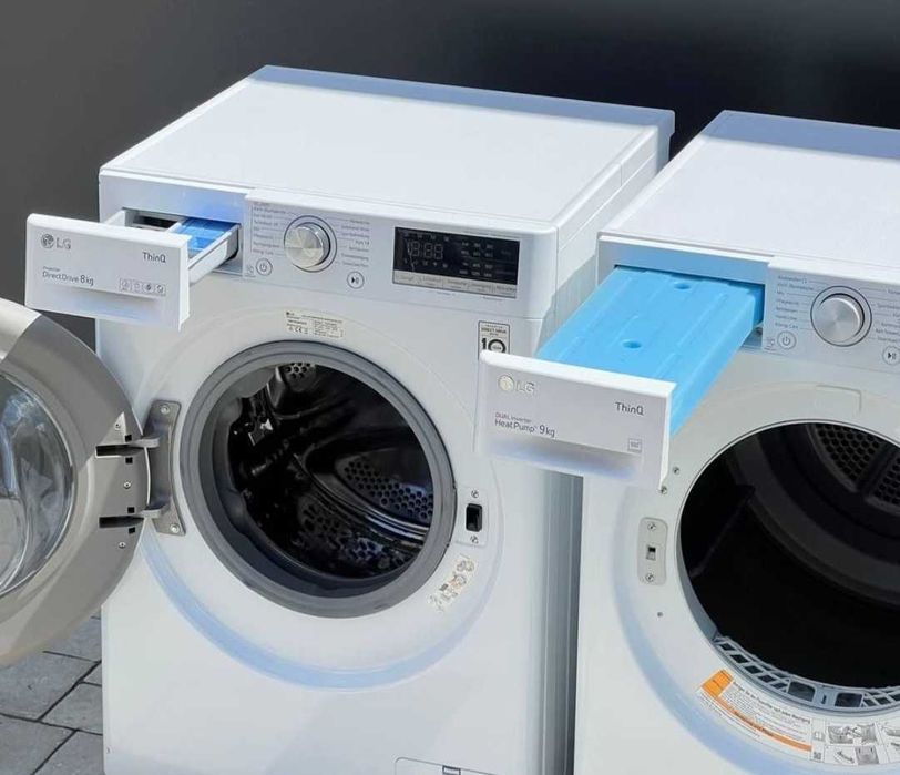 Комплект пральна та сушильна машина LG 8кг Wi-Fi Direct Drive ThinQ
