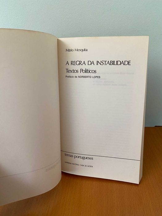 A Regra da Instabilidade - Mário Mesquita