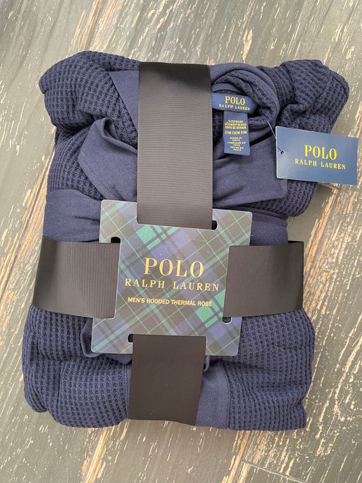 Polo Ralph Lauren Thermal Hooded Robe. Халат мужской коттон р M-L