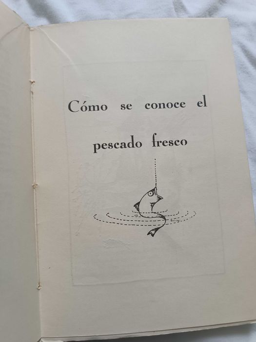 Livro de receitas em espanhol 1933