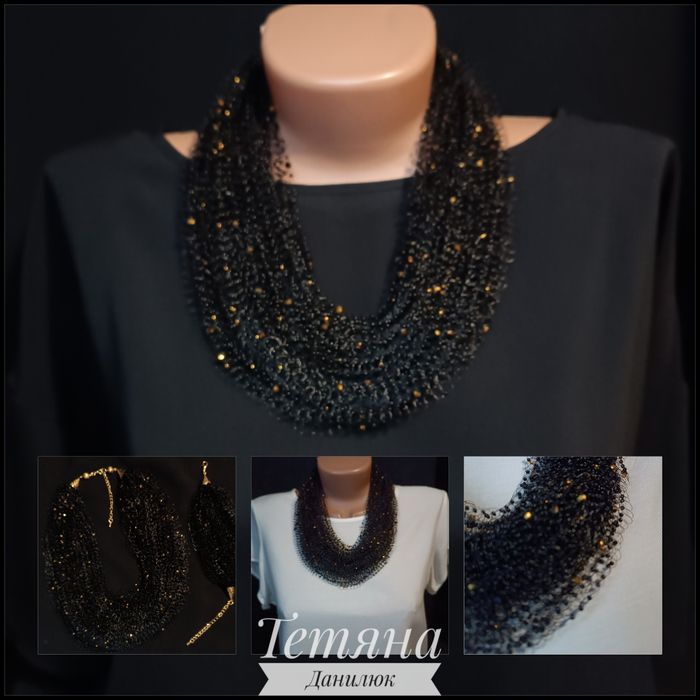 Комплект прикрас (повітряне намисто та браслет)