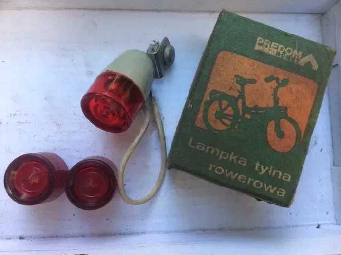 Lampka tylna rowerowa, boczna oryginalna lub same klosze
