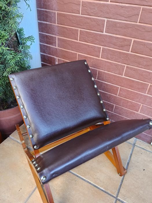 Podnóżek vintage z 3-stopniową regulacją –  styl retro