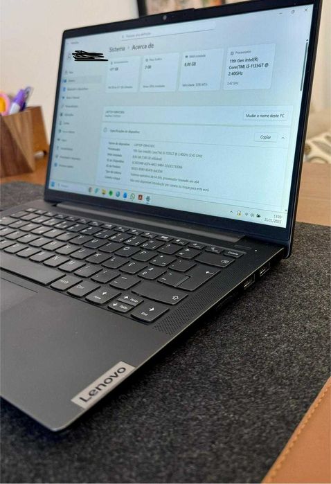 Portátil Lenovo IdeaPad 5 - Impecável, Gráfica NVIDIA, i5, SSD 512GB