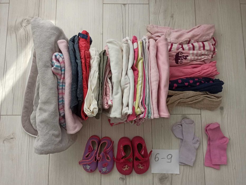 Ubranka dla dziewczynki 6 - 9 - zestaw dla dziewczynki