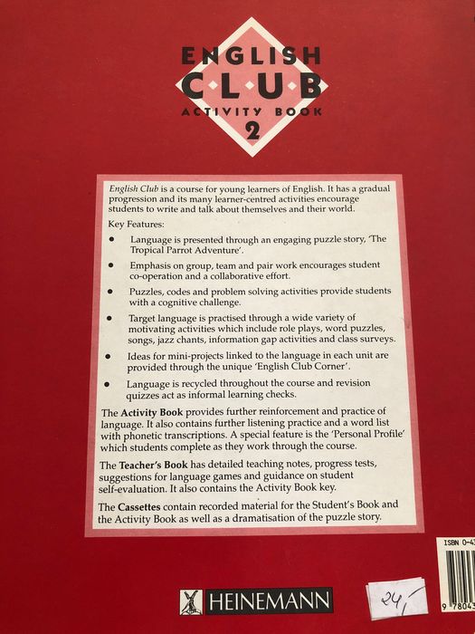English Club 2 SB, Activity Book + kasety gratis