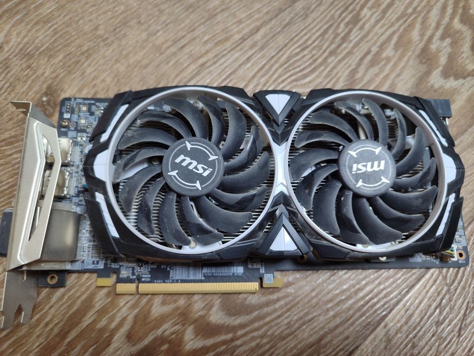 Відеокарти Msi RX580 Armor 8gb OC