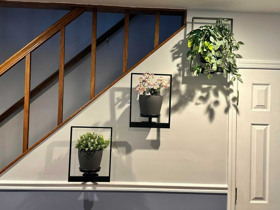 Kwietniki 3 sztuki na kwiaty stojaki ścienne na ścianę oryginalne loft