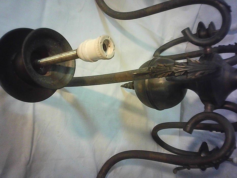 candeeiro de teto , antigo , 5 lâmpadas
