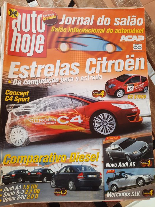 Revistas antigas "Auto Hoje"