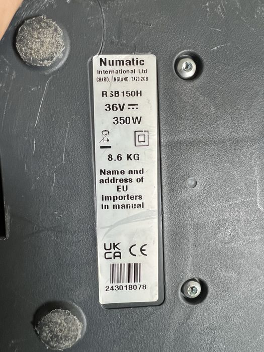 Ранцевий Акум.пилосос для клінінгу Numatic RSB 150 H