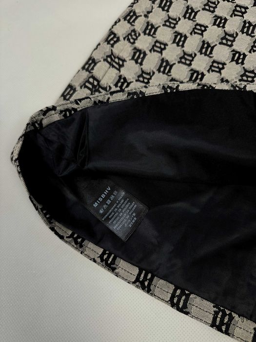 Misbhv Beige Monogram Miniskirt міні спідниця місбіхейв юбка мисбихейв