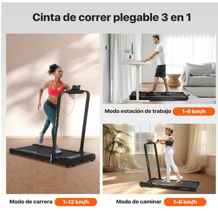 Passadeira Mobvoi Home Treadmill Plus como nova 10 a 15h de uso.