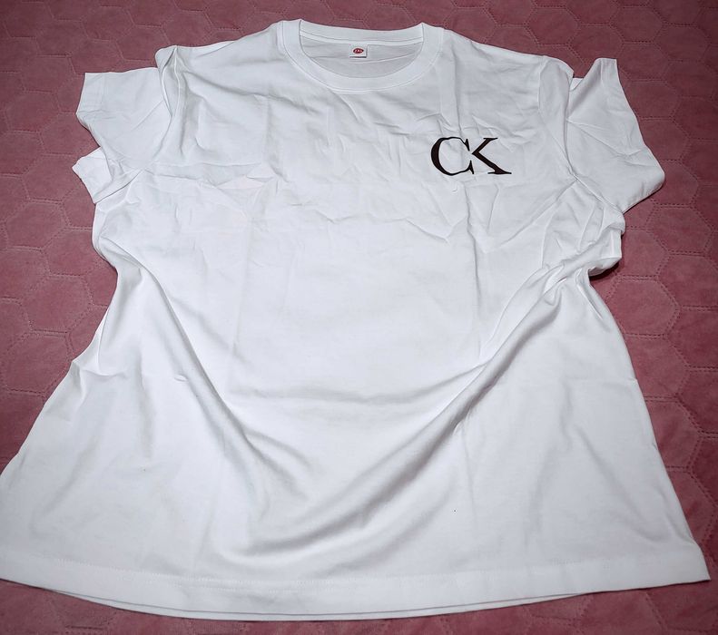 Koszulka tshirt biala 100% bawelna xxl